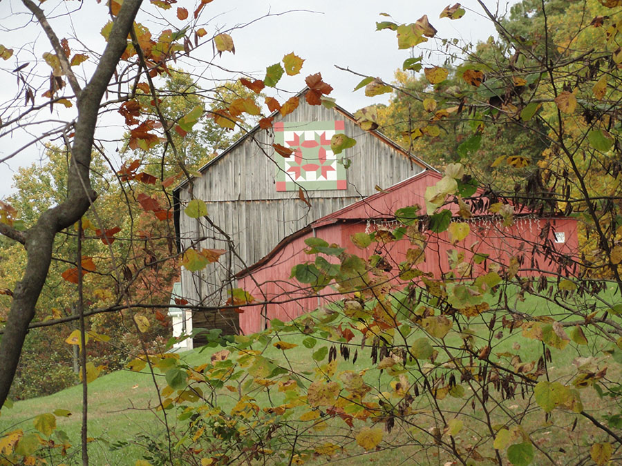 a picturesque barn in the countryside, in Warfordsburg, PA.